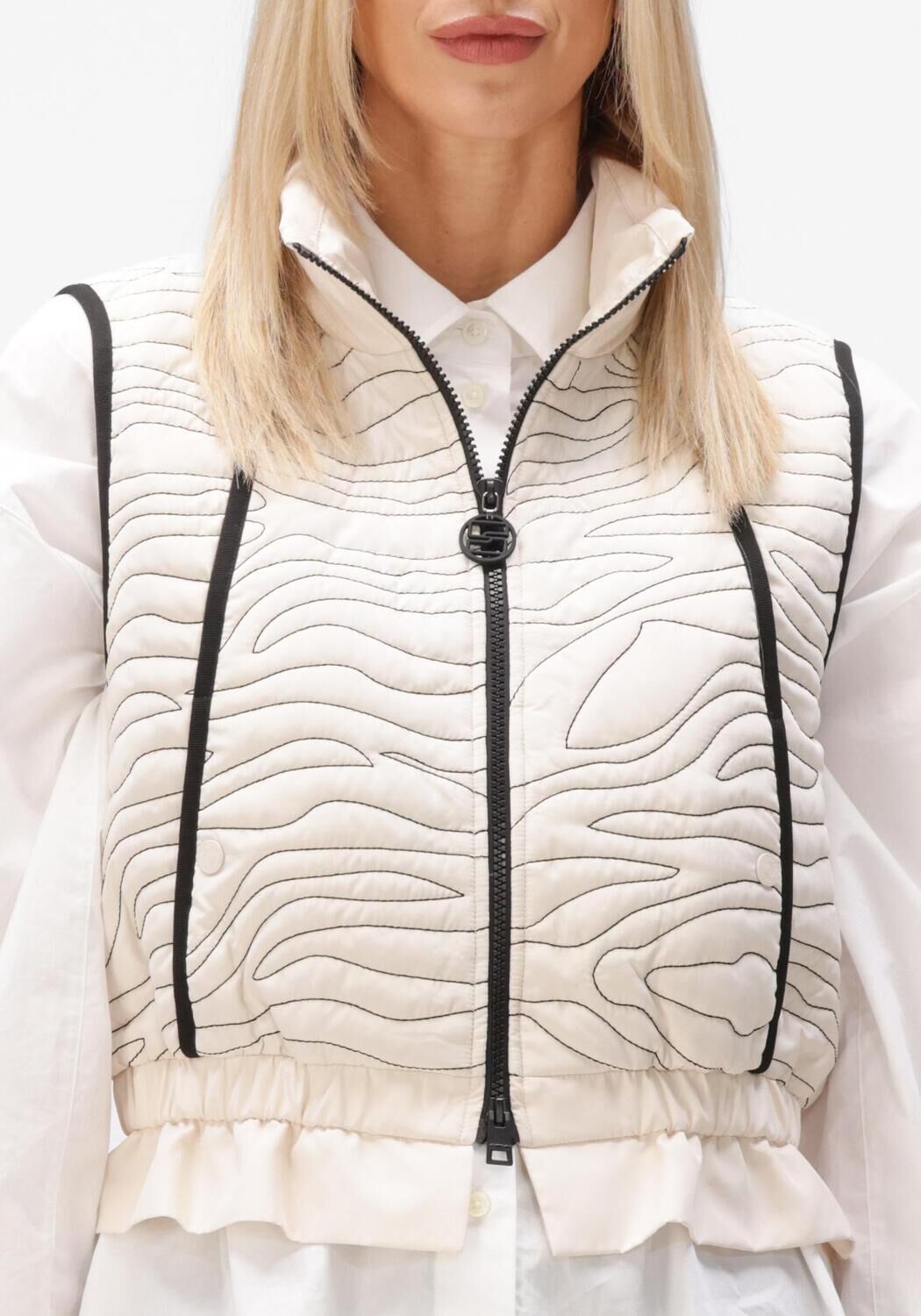 Creme MARC CAIN SPORTS Gilet AS 37.01 W18 - large