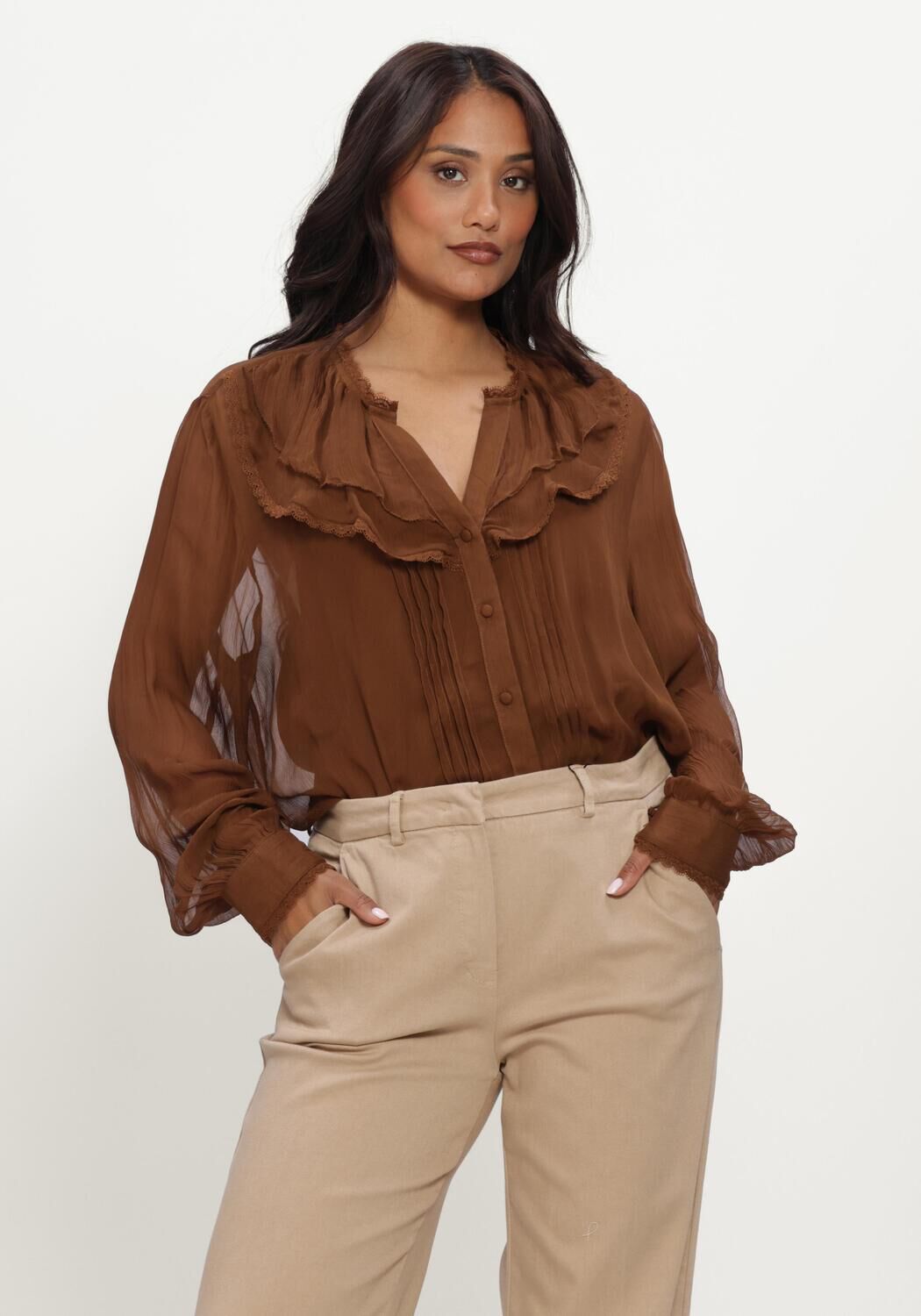 Bruine RIANI Blouses BLUSE