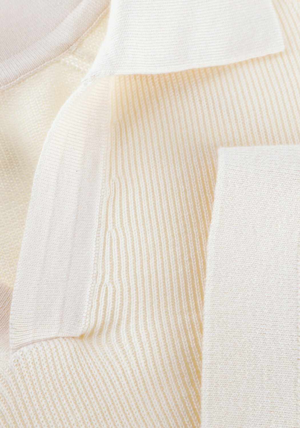Ecru PROFUOMO Polo POLO OPEN COLLAR RIB - large