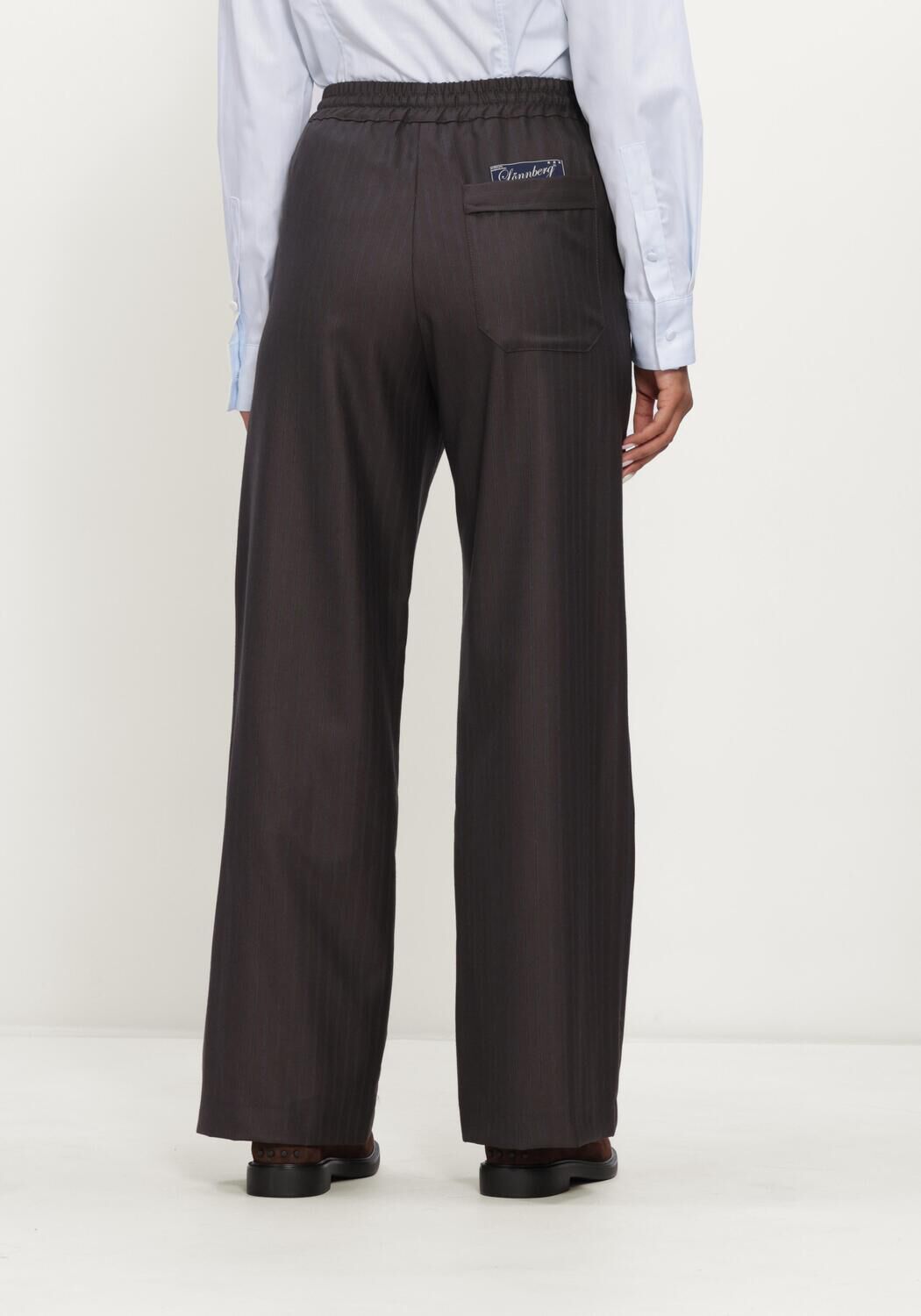 Bruine MARGAUX LONNBERG Wijde broek GERRY PANTALON - large