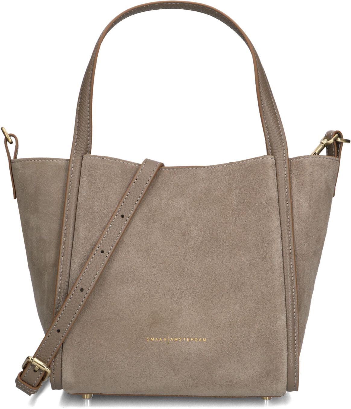 Smaak Amsterdam Smaak Amsterdam Handtas Dames Jane-suede, Materiaal: Suède, Kleur: Taupe