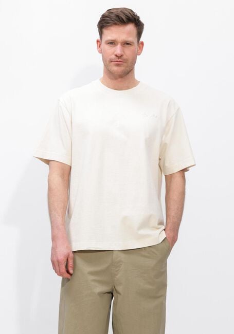 Witte OLAF HUSSEIN T-shirt RIPSTOP APPLIQUE RELAXED TEE - large