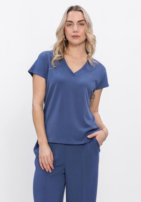 Blauwe AIMEE THE LABEL T-shirt INGRID - large