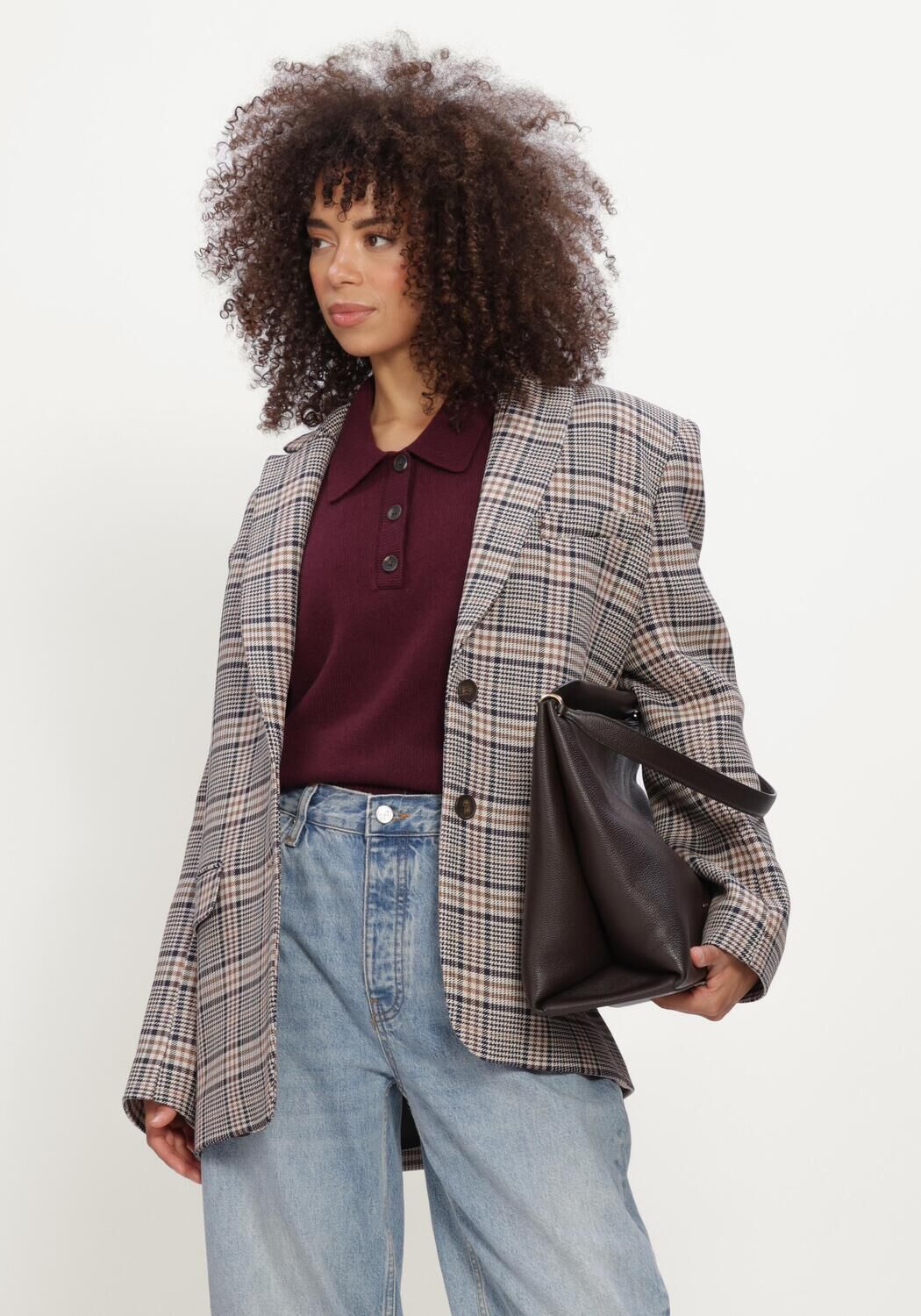 Beige ANINE BING Blazer QUINN BLAZER - large