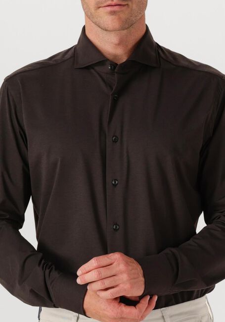 Bruine XACUS Klassiek overhemd ACTIVE SHIRT 520ML - large