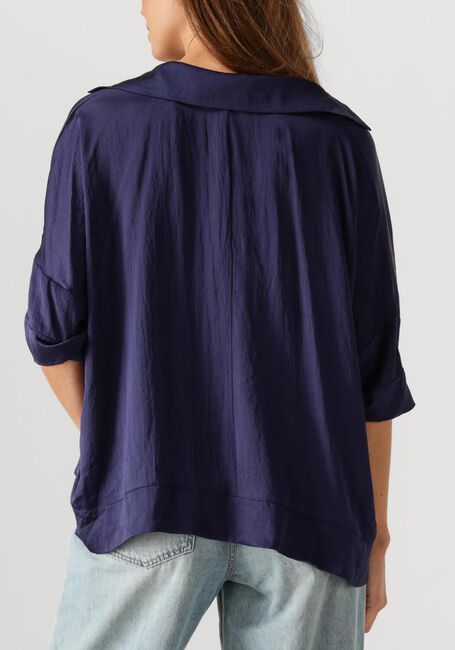 Donkerblauwe SUMMUM Top TOP SHORT SLEEVES SILKY TOUCH - large
