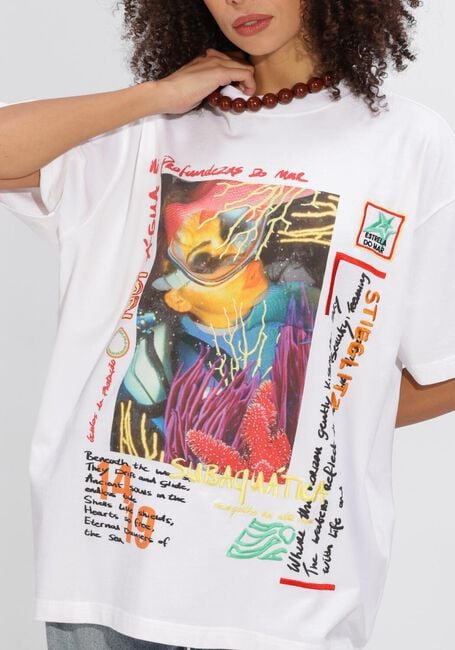 Witte STIEGLITZ Tops & T-shirts ERIKA OVERSIZED T SHIRT - large