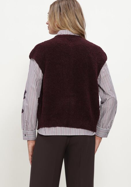 Bordeaux STUDIO AR Truien/vesten IDONY BOUCLE KNIT - large