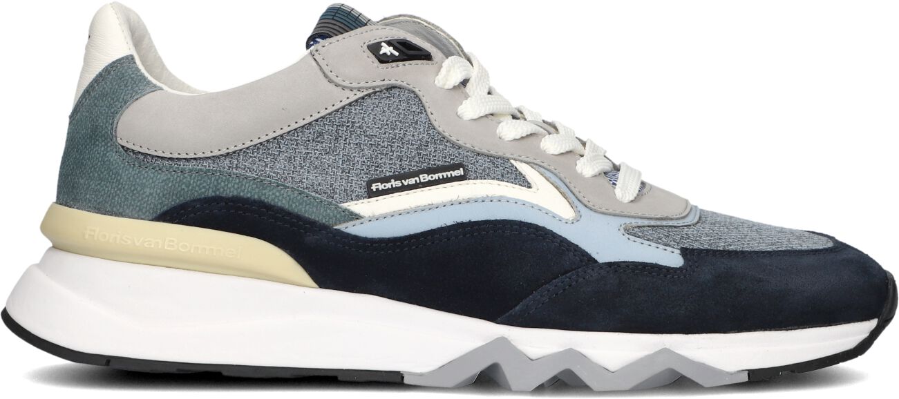 Floris van Bommel Lage Sneakers Heren Sfm-10178 De Zager, Maat: 46, Materiaal: Textiel, Kleur: Blauw afbeelding 1