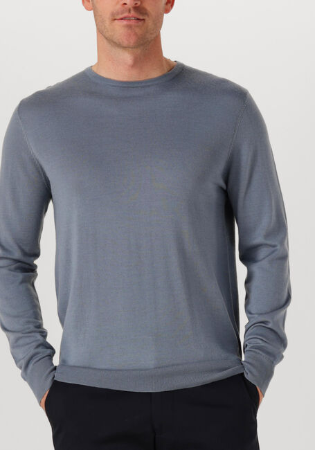 Grijze PROFUOMO Trui PULLOVER CREWNECK MERINO - large