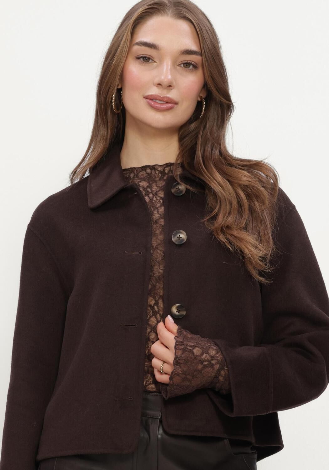 Bruine STUDIO AR Jack NICOLINA WOOLBLEND - large