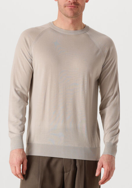 Beige FILIPPO DE LAURENTIIS Trui G COLLO ML RAGLAN R MERINO - large