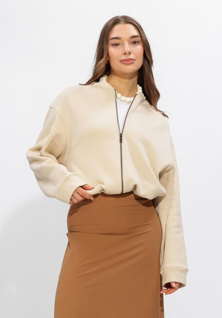 Beige PENN & INK Sweater CARDIGAN PRINT - large