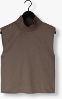 Taupe CO'COUTURE Spencer VIDACC RIB TURTLENECK VEST Taupe CO'COUTURE Spencer VIDACC RIB TURTLENECK VEST - medium
