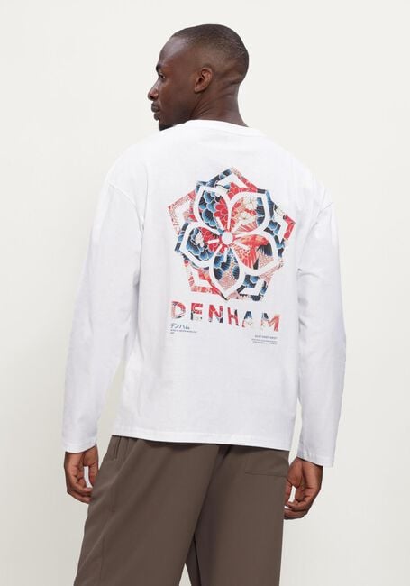 Witte DENHAM T-shirt TSUBAKI - large
