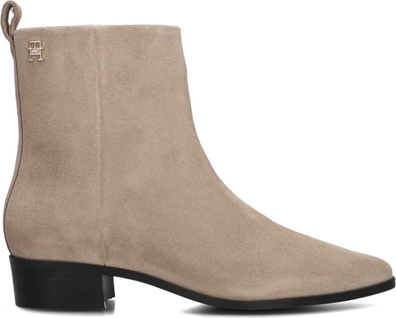 Tommy Hilfiger Enkellaarsjes
Dames Low Cowboy Flat, Maat: 37, Materiaal: Suède, Kleur: Beige