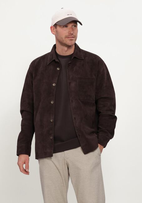 Bruine NN.07 Leren jas FREDDY 80030 - large