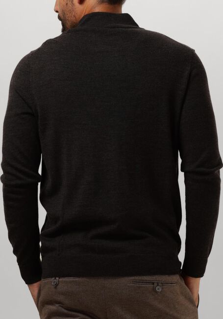 Bruine PROFUOMO Trui PULLOVER HALF ZIP - large