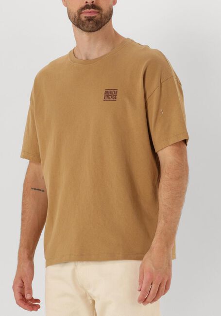 Bruine AMERICAN VINTAGE T-shirt YKOBOW - large