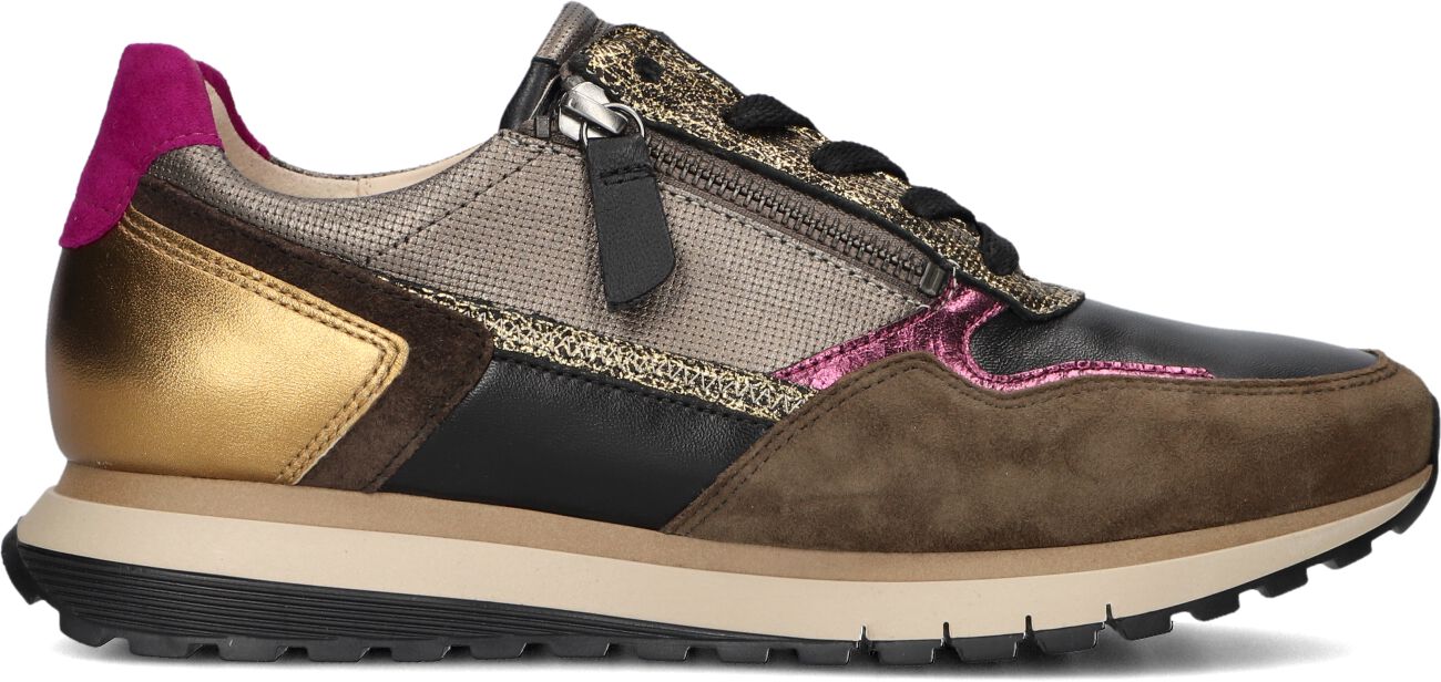 Gabor Lage Sneakers Dames 378, Maat: 39, Materiaal: Leer, Kleur: Zwart