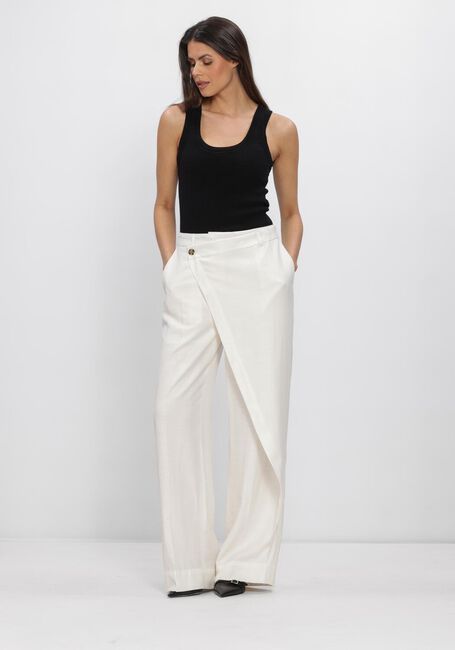 Witte HERSKIND Broeken ALINA MIDT WAIST PANTS - large