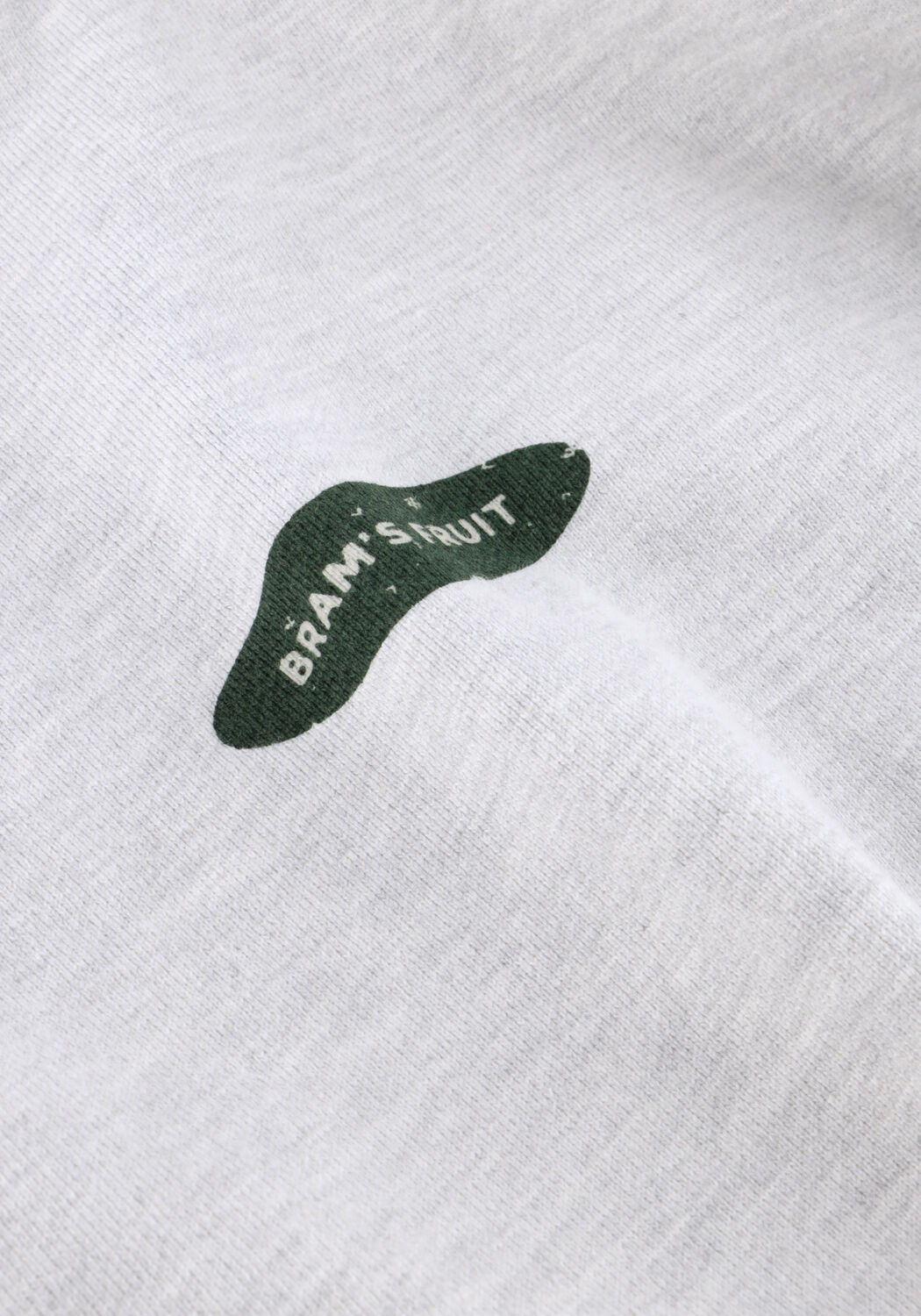 Lichtgrijze BRAM'S FRUIT Trui DISTRESSED F*CK OFF ZIPPER HOODIE - large