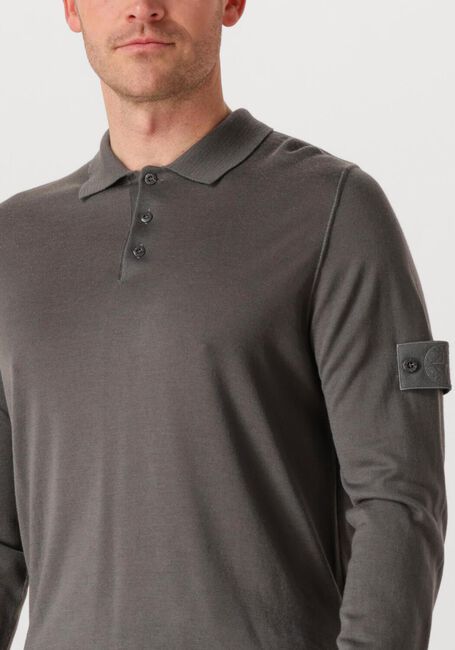 Donkergrijze STONE ISLAND Trui LS POLO - large