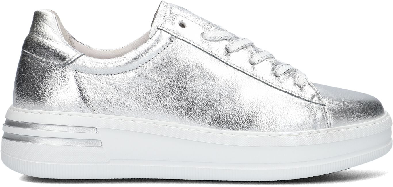 Gabor Lage Sneakers Dames 395, Maat: 38,5, Materiaal: Leer, Kleur: Zilver
