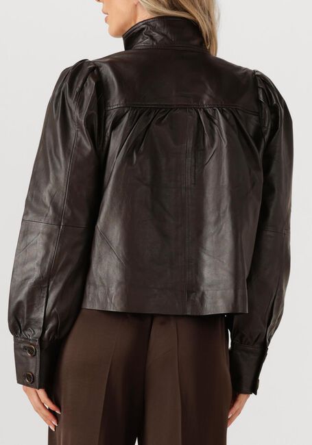 Bruine DANTE6 Jack KYRILO CROPPED LEATHER JACKET - large