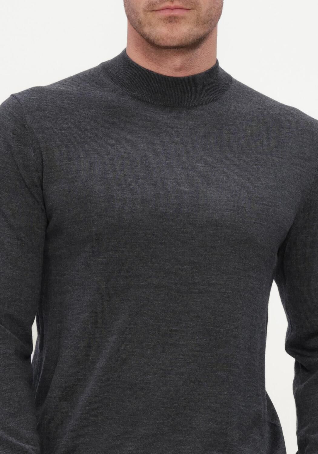 Donkergrijze STEFANO LAURAN Trui TURTLE NECK MERINO - large
