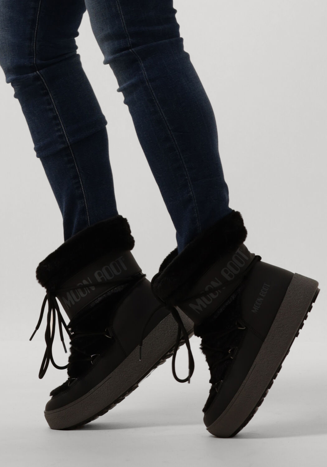 Zwarte MOON BOOT Snowboots LTRACK FAUX FUR - large