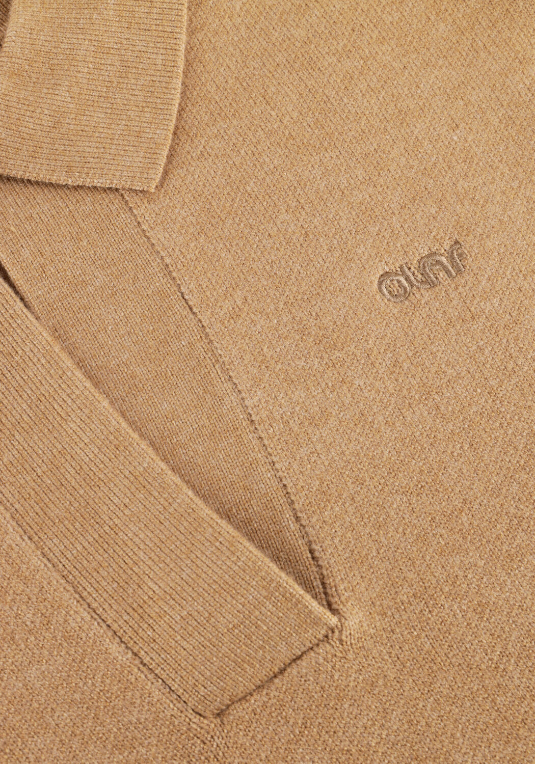 Beige OLAF HUSSEIN Polo KNITTED POLO - large