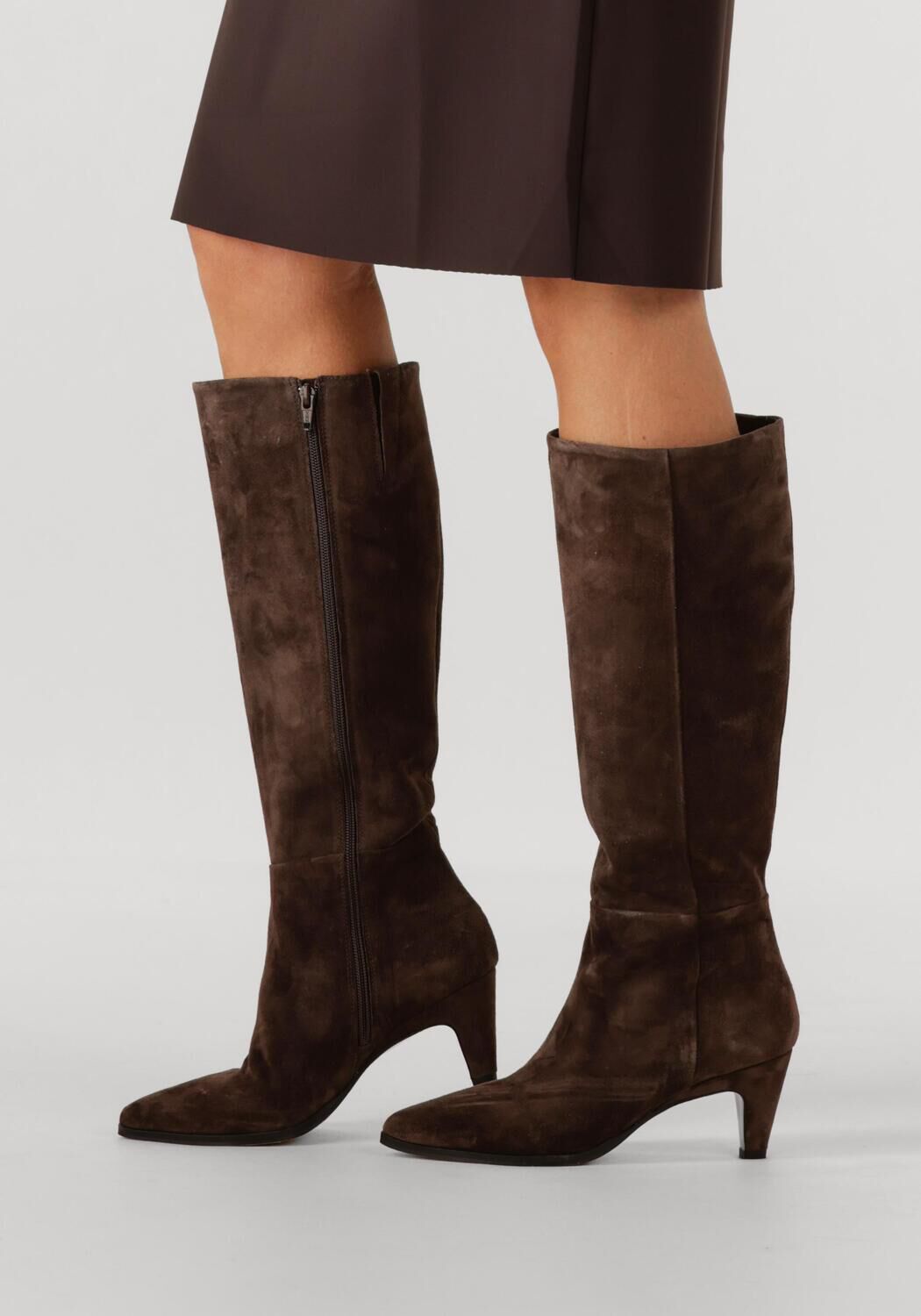 Bruine VIA VAI Hoge laarzen LINA PERRI - large