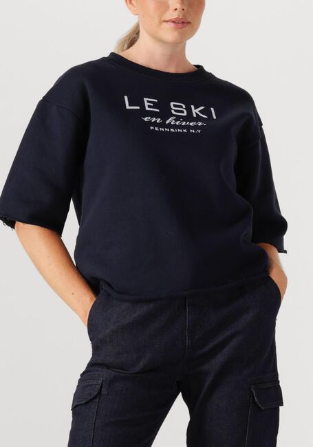 Blauwe PENN & INK T-shirt SWEATER W25F1702 - large