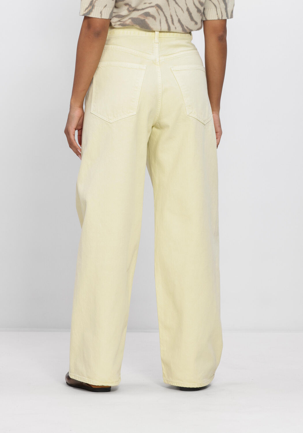 Gele AGOLDE Wide jeans VANA FOLD JEAN - large