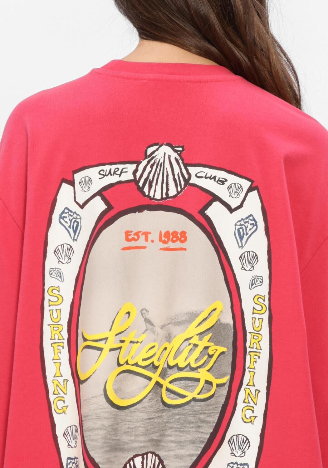 Rode STIEGLITZ Tops & T-shirts SAFIRA SKATE TEE WIDE SLEEVES - large