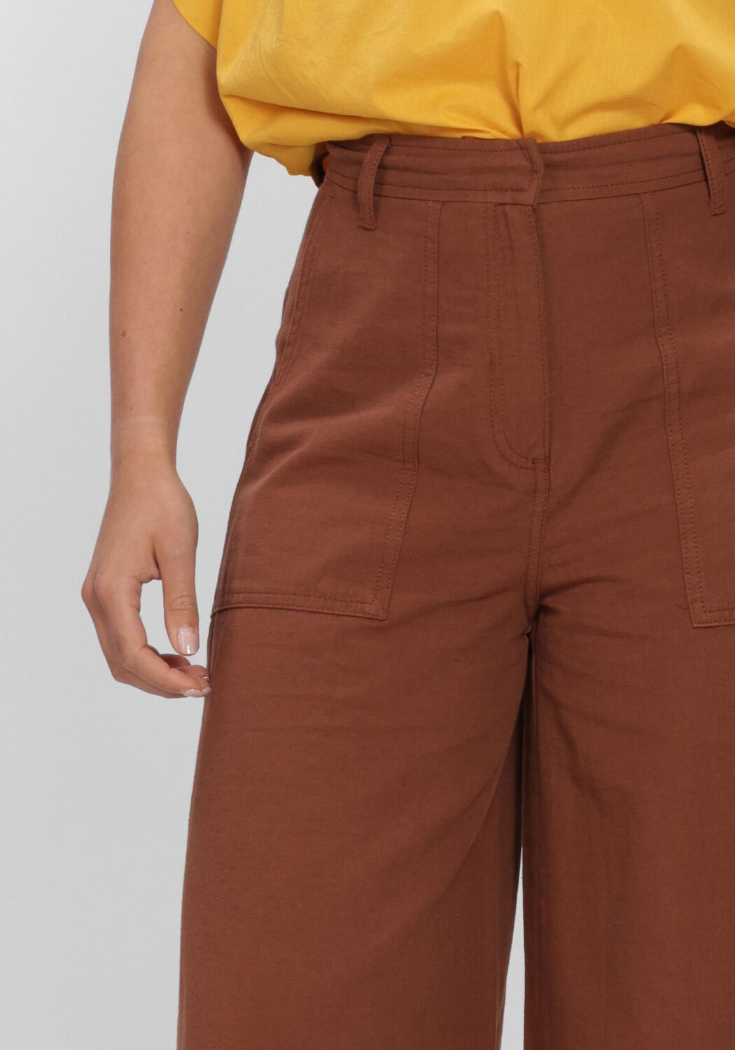 Bruine VANESSA BRUNO Wijde broek GRIFFON - large
