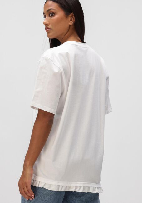 Witte ROTATE Tops & T-shirts LARGE T SHIRT RUFFLE - large