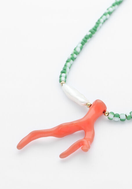 Groene BONNIE STUDIOS Kettingen PENDANT NECKLACE GREEN - large