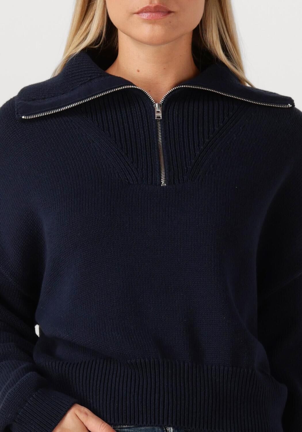 Donkerblauwe CLOSED Vest CROPPED TROYER - large