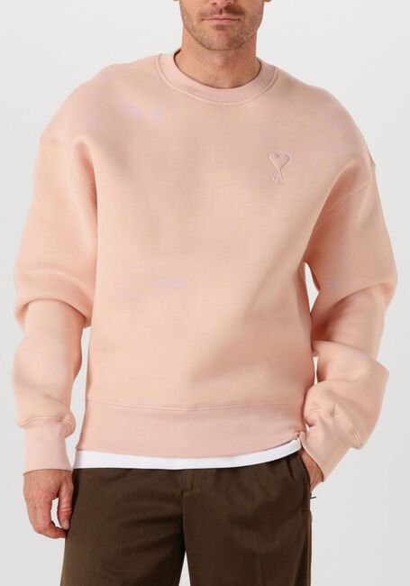 Roze AMI PARIS Trui EMBOSSED SWEATSHIRT - large