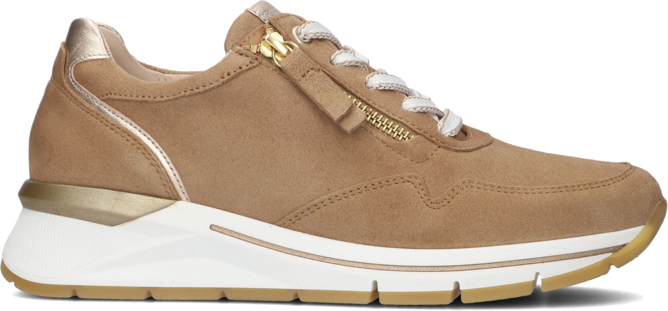 Gabor Lage Sneakers Dames 587, Maat: 44, Materiaal: Suède, Kleur: Bruin