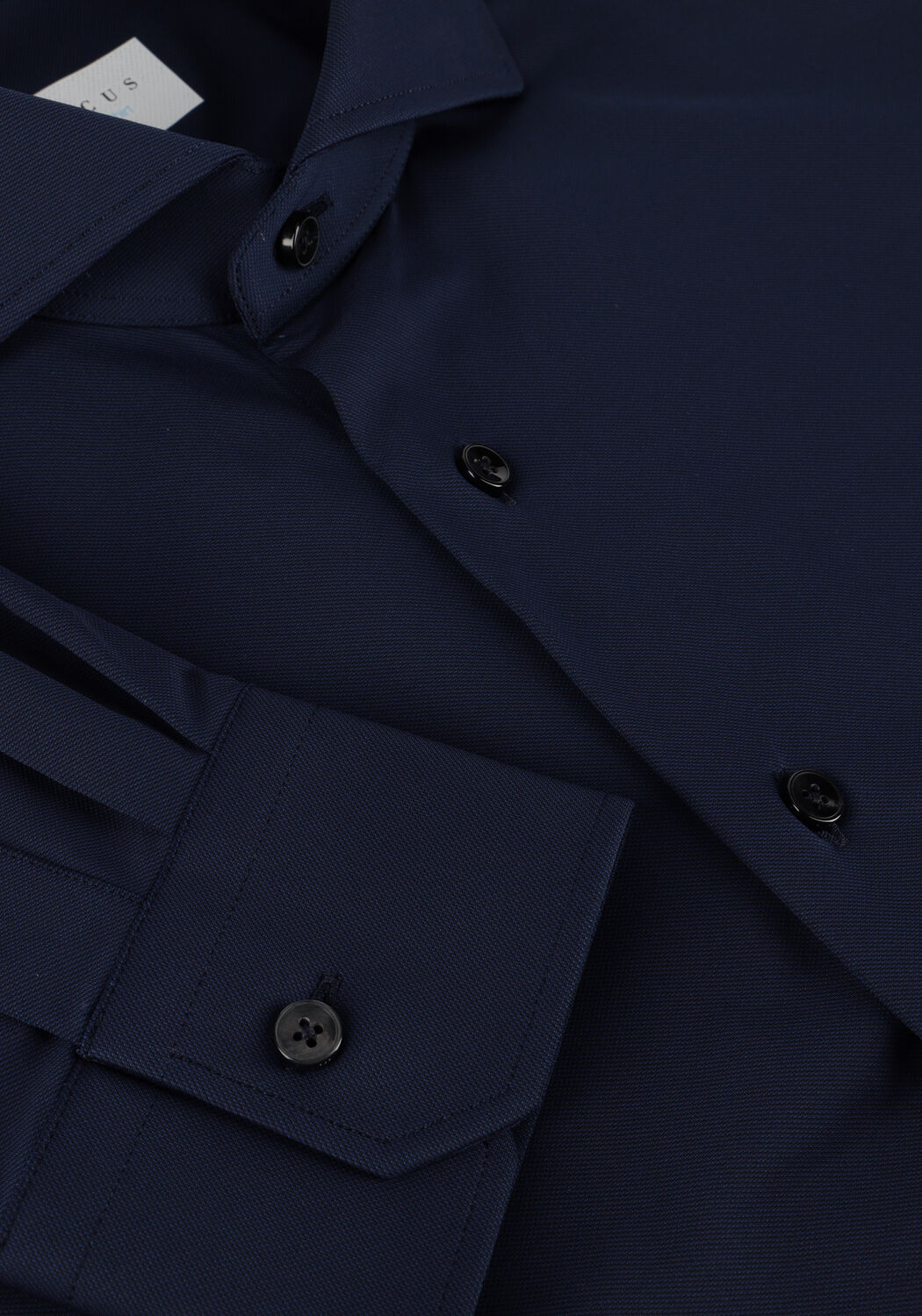 Donkerblauwe XACUS Klassiek overhemd ACTIVE SHIRT 558ML - large