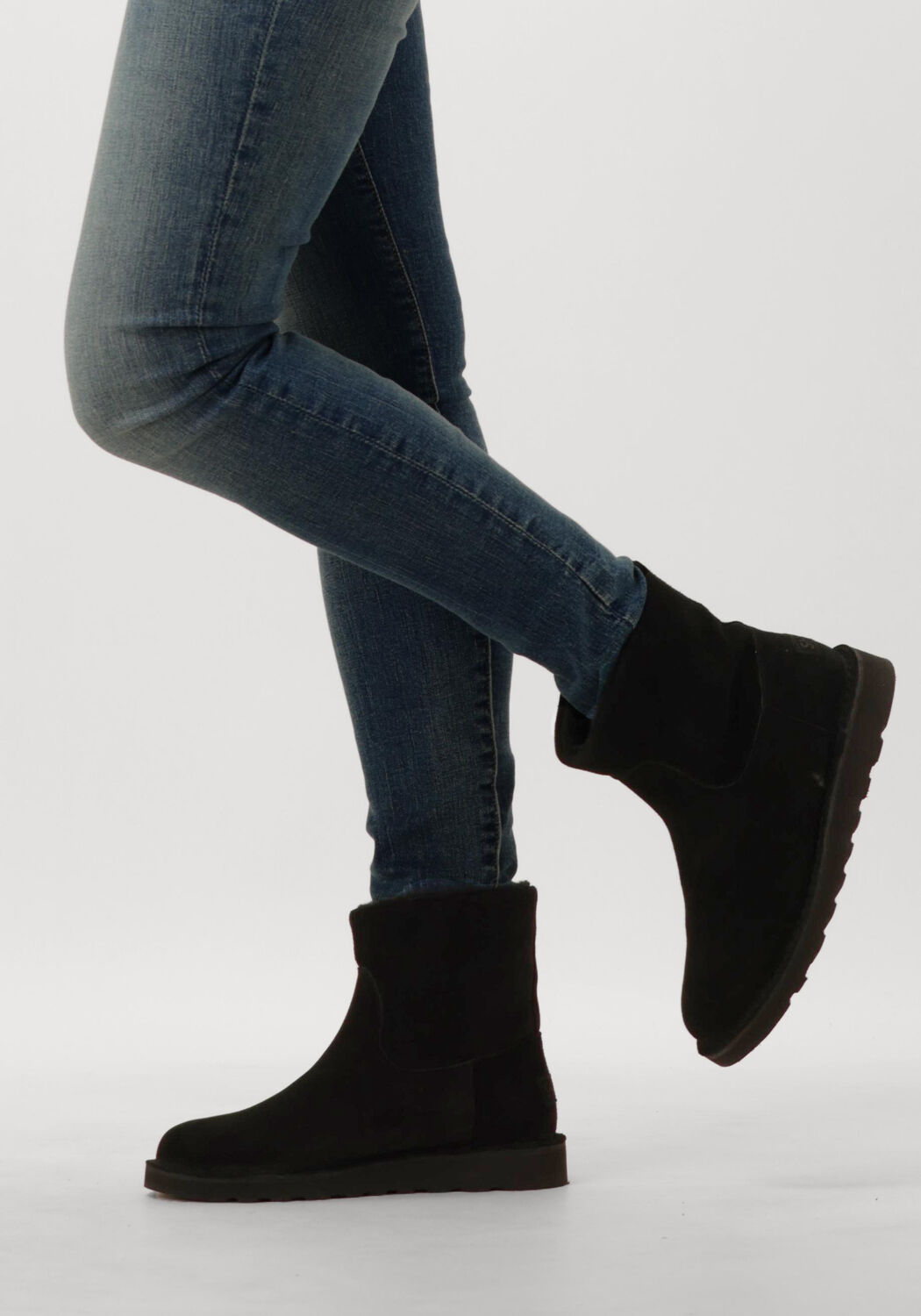 Zwarte SHABBIES Enkelboots PALISSA L - large