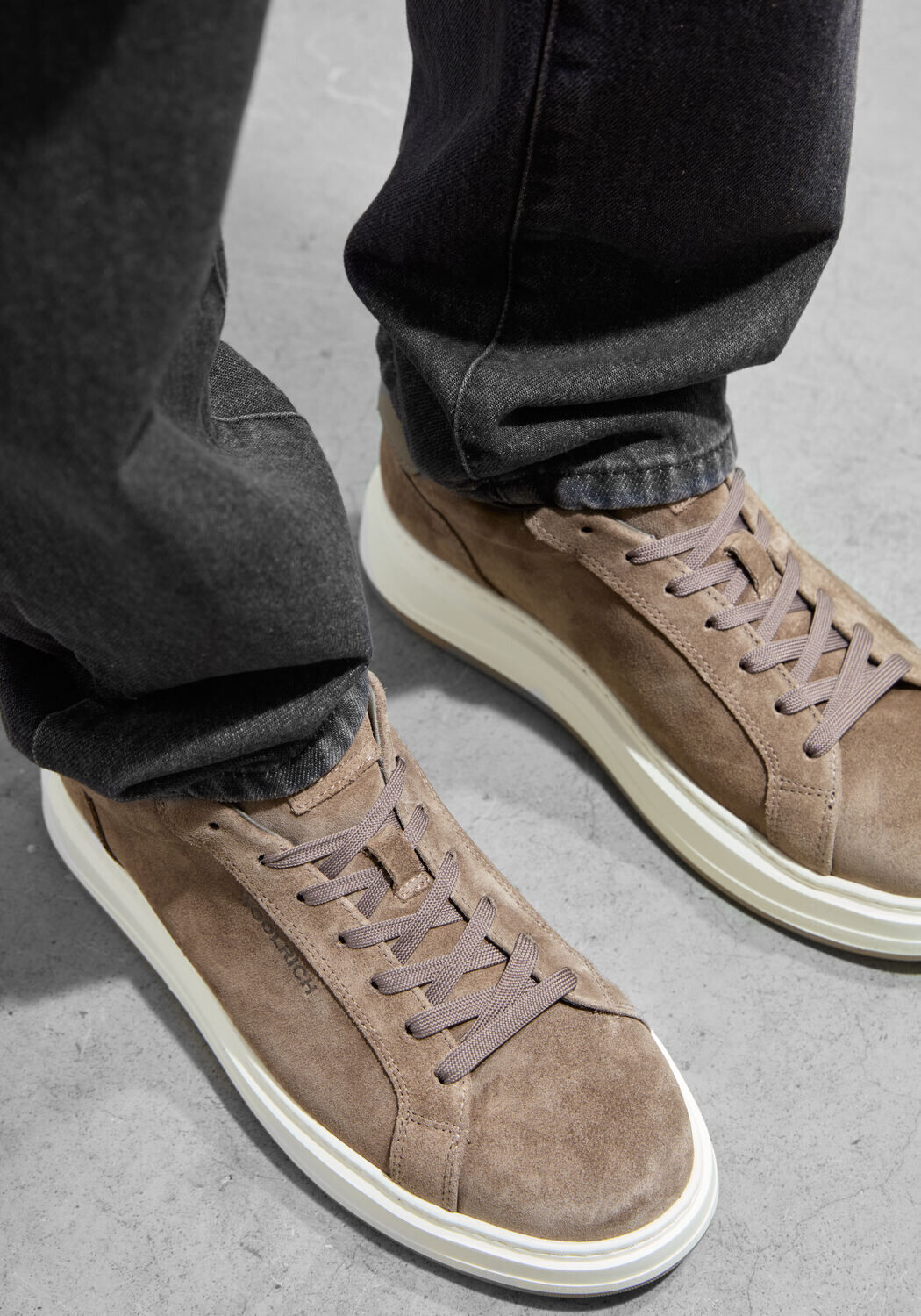 Taupe WOOLRICH Lage sneakers ARROW COURT MAN - large