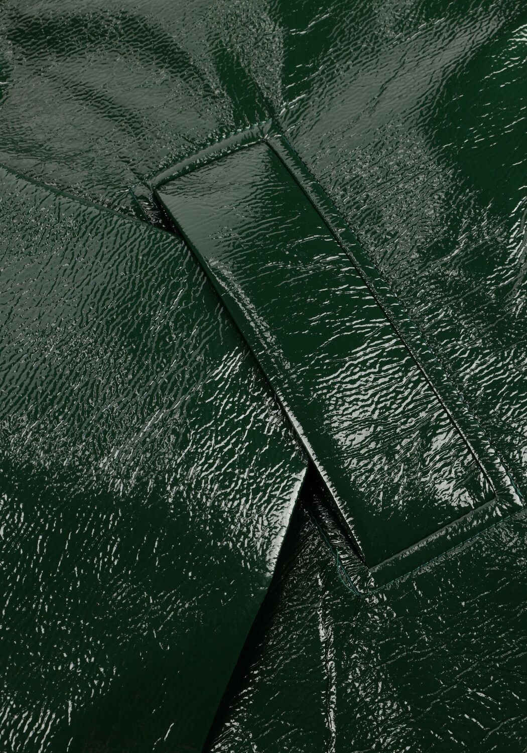 Donkergroene MON FRAC Jack SHORT JACKET CRACQUELE - LINED MATELASS - large