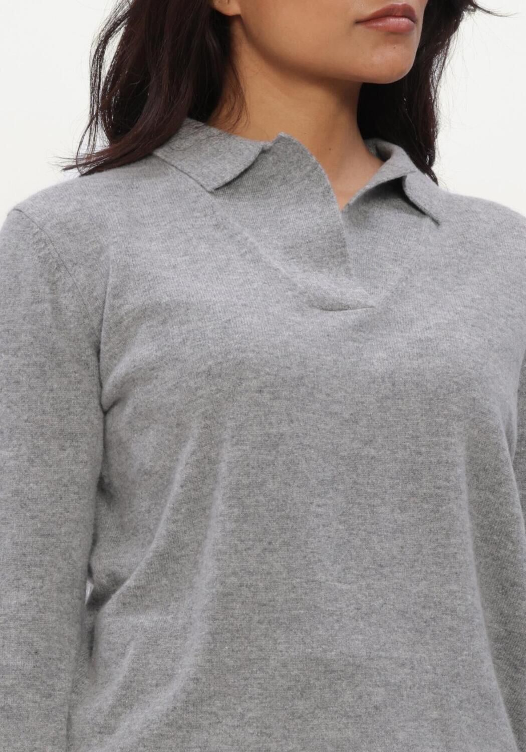 Lichtgrijze FFC Trui PULLOVER SOLANA - large