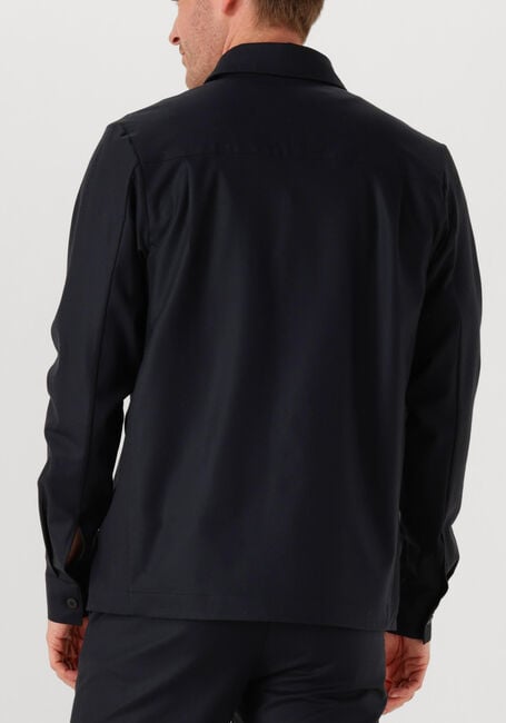 Donkerblauwe WAHTS Overshirt EWEN STRETCH WOOL - large