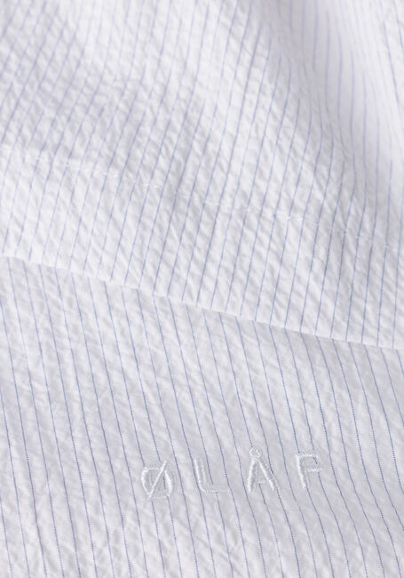 Witte OLAF HUSSEIN Casual overhemd STRIPE BOXY SS SHIRT - large