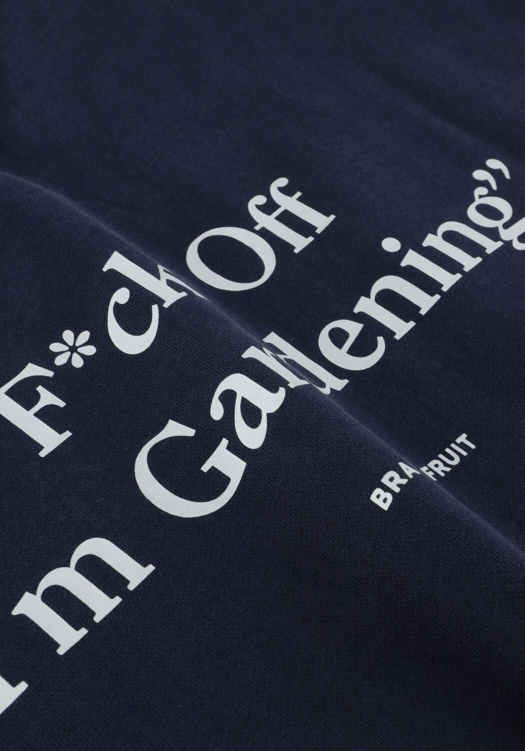 Donkerblauwe BRAM'S FRUIT Sweater F*CK OFF CREWNECK - large